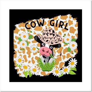 Cow Girl Posters and Art